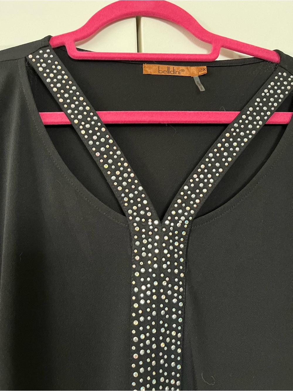 Belldini Rhinestone Knit Top - Picture 3 of 6